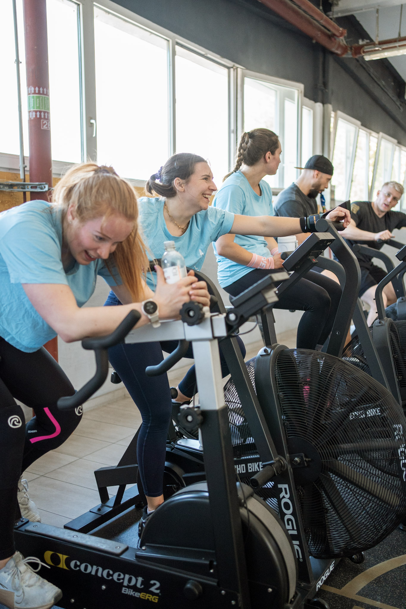 CrossFit Zollhafen Athleten beim Air-Bike Training